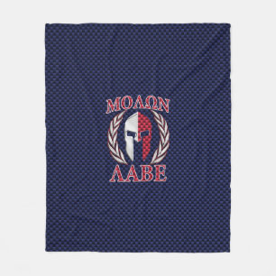 Manta Polar Molon Labe Guerrero Espartano Fibra de Carbono Cro