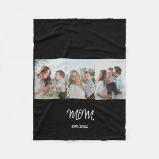 Manta Polar Mom Established, 3-Photo Fleece Blanket