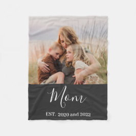 Manta Polar Mom Established Black Modern Script Photo 