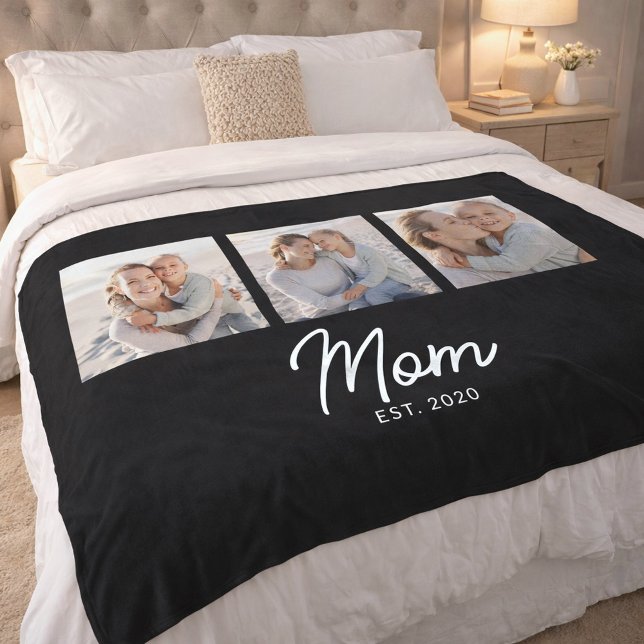 Manta Polar Mom Established Elegant Script Black 3 Photo (Subido por el creador)