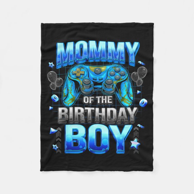 Manta Polar Mom Of The Birthday Boy Cool Gamer Funny Video Gam (Anverso)