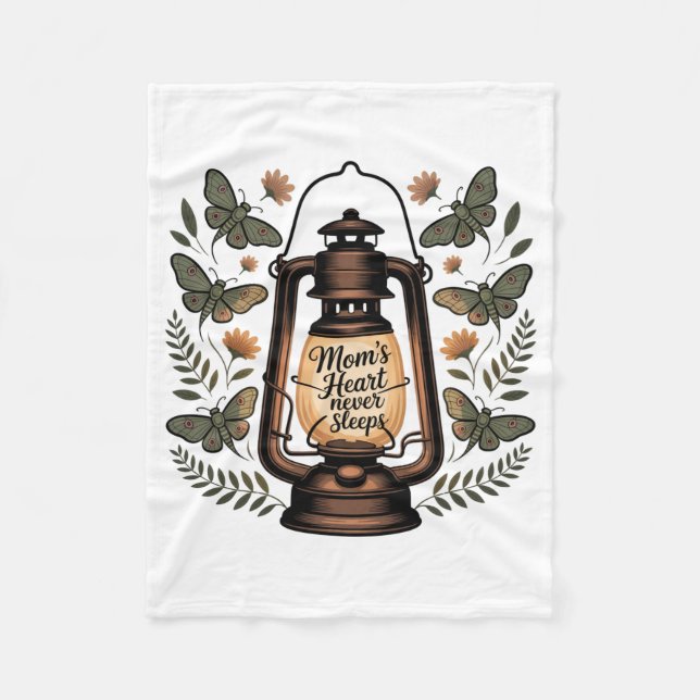 Manta Polar Mom’s Heart Never Sleeps (Anverso)