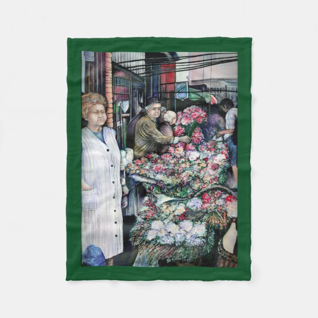 Manta Polar Momento mágico en el mercado de Misloc (Anverso)