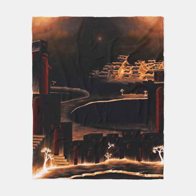 Manta Polar "Momentos después" - misterioso arte críptico. (Anverso)