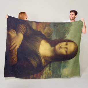 Manta Polar Mona Lisa By Leonardo Da Vinci