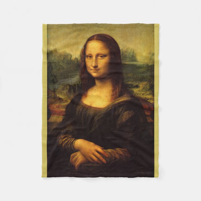 Manta Polar Mona Lisa por Leonardo da Vinci (Anverso)