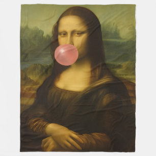 Manta Polar Mona Lisa Soplando Goma Rosa