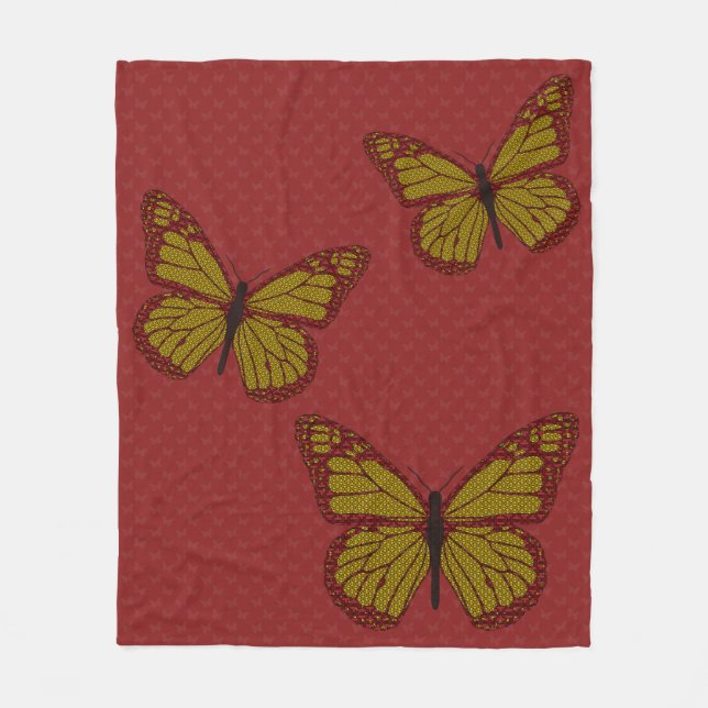 Manta Polar Monarca china: cubierta (Anverso)