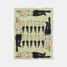 Moneda de la fleta de bailarina y negro