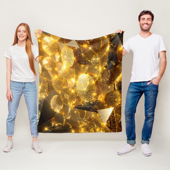 Manta Polar Monedas de carreras doradas (In situ)