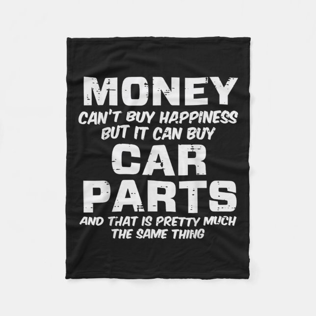 Manta Polar Money Cant Buy Hapness Car Parts Funny Auto Mechan (Anverso)