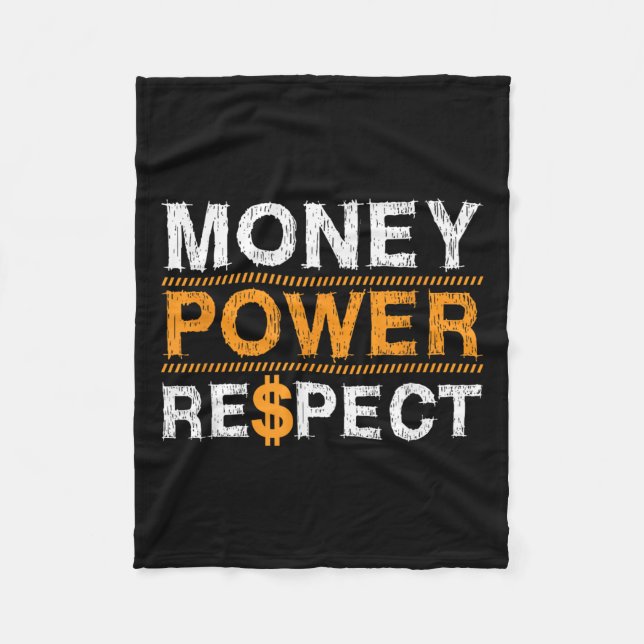 Manta Polar Money Wer Respect Rap Lover Entrepreneur Christmas (Anverso)