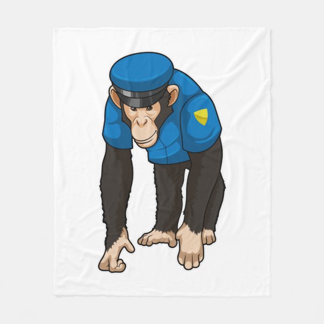 Manta Polar Monkey as Police officer with Uniform (Anverso)