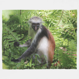 Manta Polar Monkey Fleece Blanket