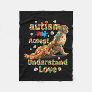 Manta Polar Mono bebé de moda conciencia del autismo acepta