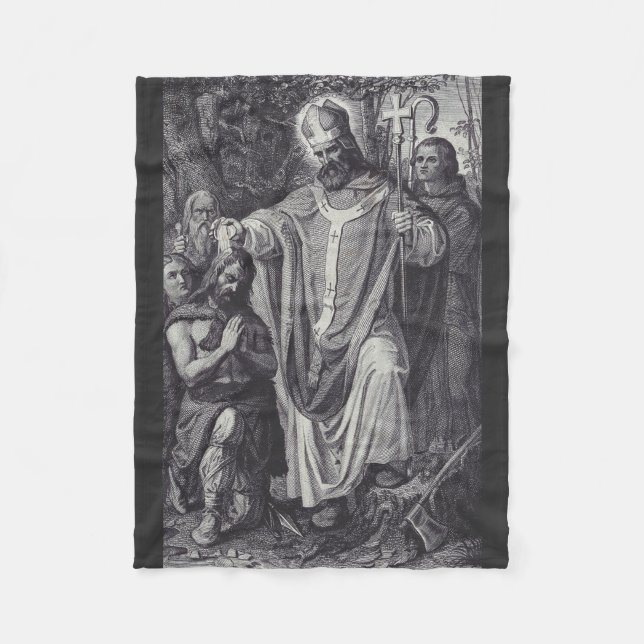 Manta Polar Mono benedictino inglés de Saint Boniface (Anverso)