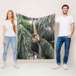 Manta Polar Mono Gibbon solo Chillin, Med Fleece Blanket