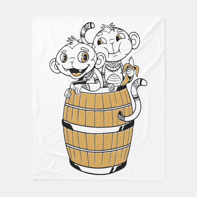 Manta Polar Mono tribal personalizado (Anverso)