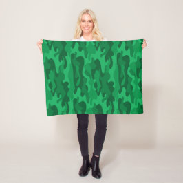 Manta Polar Monocolor verde español