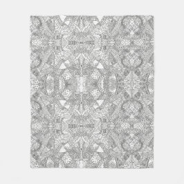 Manta Polar monocrome Symmetrical Doodle Mandala Black & White