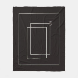 Manta Polar Monocromo neutro de la vida marina de Japón