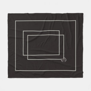 Manta Polar Monocromo neutro de la vida marina de Japón