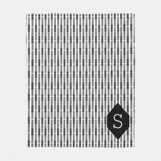 Manta Polar Monograma Arrow Herringbone