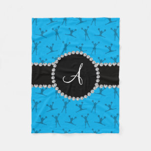 Manta Polar Monograma cielo azul animador círculo negro