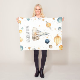 Manta Polar Monograma de astronauta lindo