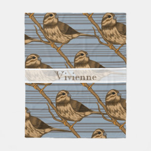 Manta Polar Monograma de Canciones y Pinstripes
