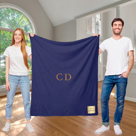 Manta Polar Monograma de la compañía de logotipo corporativo d