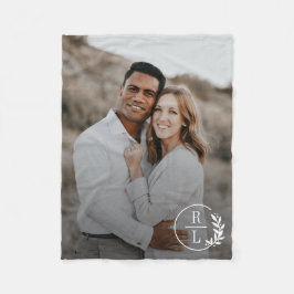 Manta Polar Monograma de moda Moda de color editable