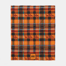 Manta Polar Monograma de Navidades de otoño de invierno de ren