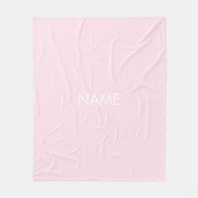 Manta Polar Monograma de nombres personalizados minimalistas d (Anverso)