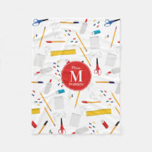 Monograma del modelo de suministros para oficinas 