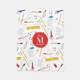 Manta Polar Monograma del modelo de suministros para oficinas 