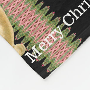 Manta Polar Monograma del navidad del Victorian de los bebés