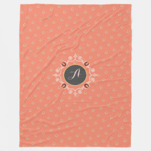 Manta Polar Monograma ecuestre Lucky Horse Shoe