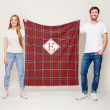 Monograma, escocés clan de manteca roja tartán: