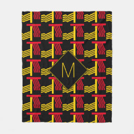 Manta Polar Monograma geométrico étnico elegante