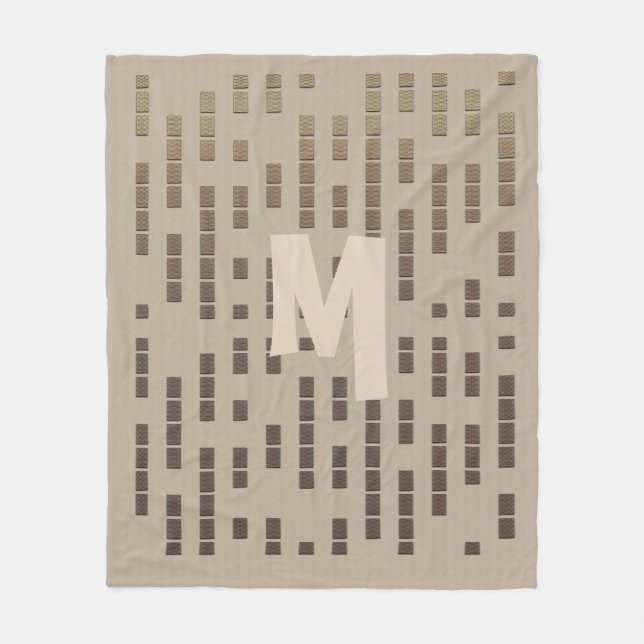 Manta Polar Monograma gigante de aspecto urbano de Guay ruso (Anverso)