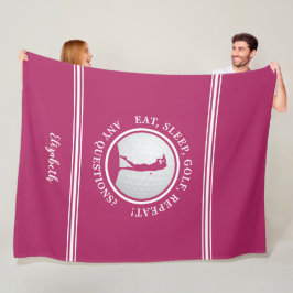 Manta Polar Monograma moderno para deportes de golf Golf Cute 