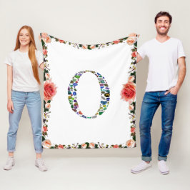 Manta Polar Monograma 'O'