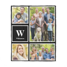 Monograma personalizado de la familia de Collages