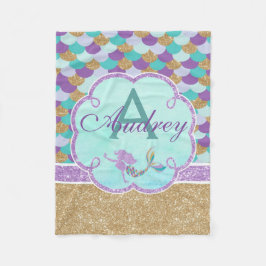 Manta Polar Monograma personalizado de Sirena