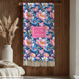 Manta Polar Monograma rosa pálido ultra moderno para ella