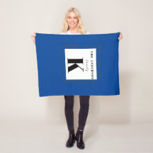 Monograma verde azulado moderno, elegante y Guay