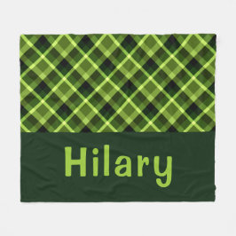 Manta Polar Monograma verde Pea Monograma mediano Fleece Blanc