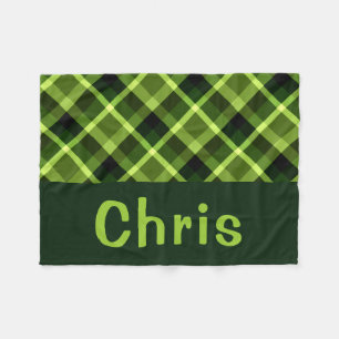 Manta Polar Monograma verde Pea Pequeña Funda De Fleece