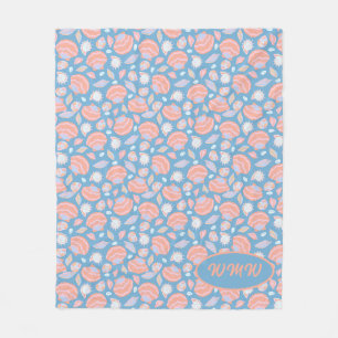 Manta Polar Monogramado Patrón de trama Funda